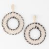 Twisted Weave Disk Earrings – Sculptural Oversized Disks