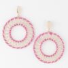 Twisted Weave Disk Earrings – Sculptural Oversized Disks