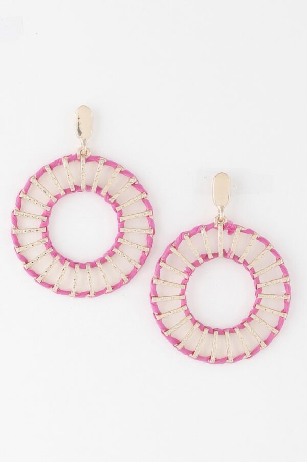 Twisted Weave Disk Earrings – Sculptural Oversized Disks