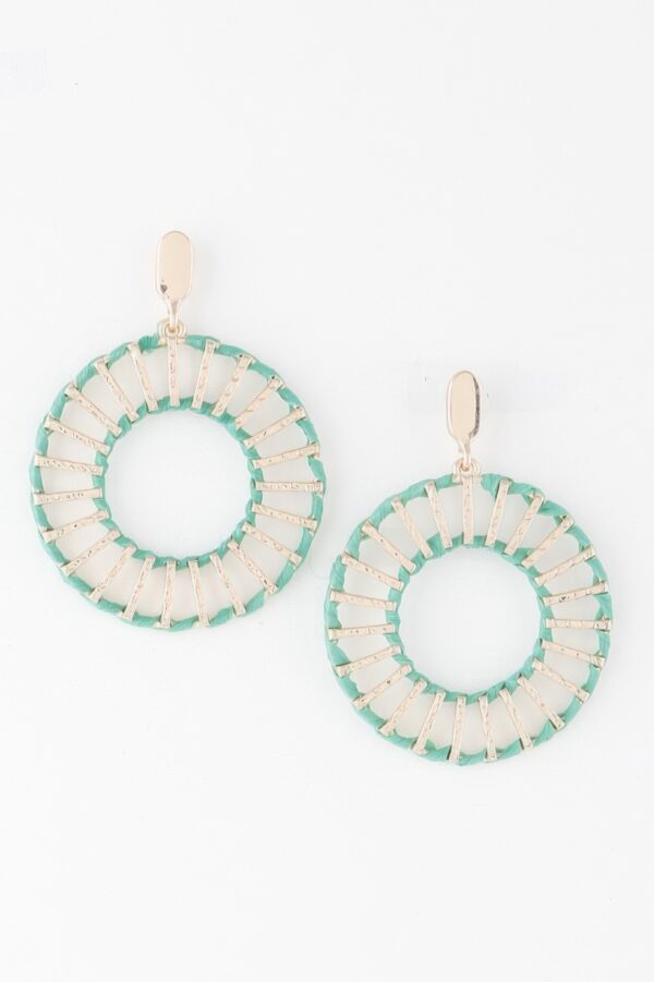 Twisted Weave Disk Earrings – Sculptural Oversized Disks