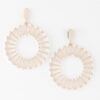 Twisted Weave Disk Earrings – Sculptural Oversized Disks
