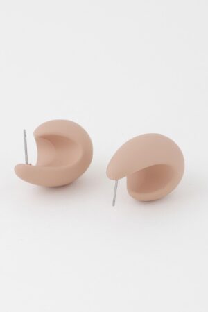 Bulky Sculptural Hoop Earrings – High-Shine 1″ x 1.4″