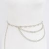 Stone Chain Layered Belt – Rhinestone Waist Chain