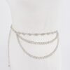 Stone Chain Layered Belt – Rhinestone Waist Chain