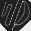 Stone Chain Layered Belt – Rhinestone Waist Chain
