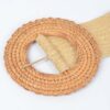 Oversized Bamboo-Buckle Elastic Waist Belt