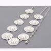 Pearl Accent Disc Chain Belt – Iron Disc & Pearl Detail