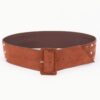 Wide Studded Buckle Belt – 3″ PU Rocker Belt