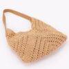 Crochet Shoulder Bag with Pouch – Textured Summer Tote