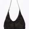 Mesh Crochet Shoulder Bag with Inner Pouch