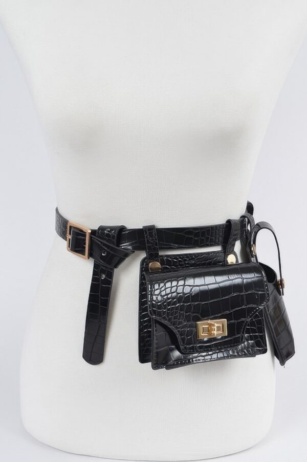 Double Mini Belt Bag – Detachable Dual Pouches