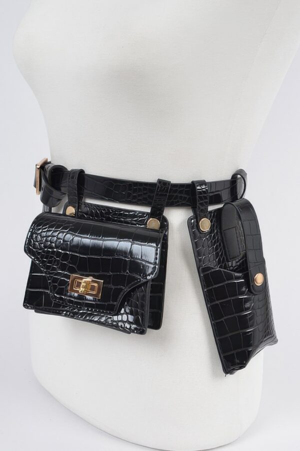Double Mini Belt Bag – Detachable Dual Pouches