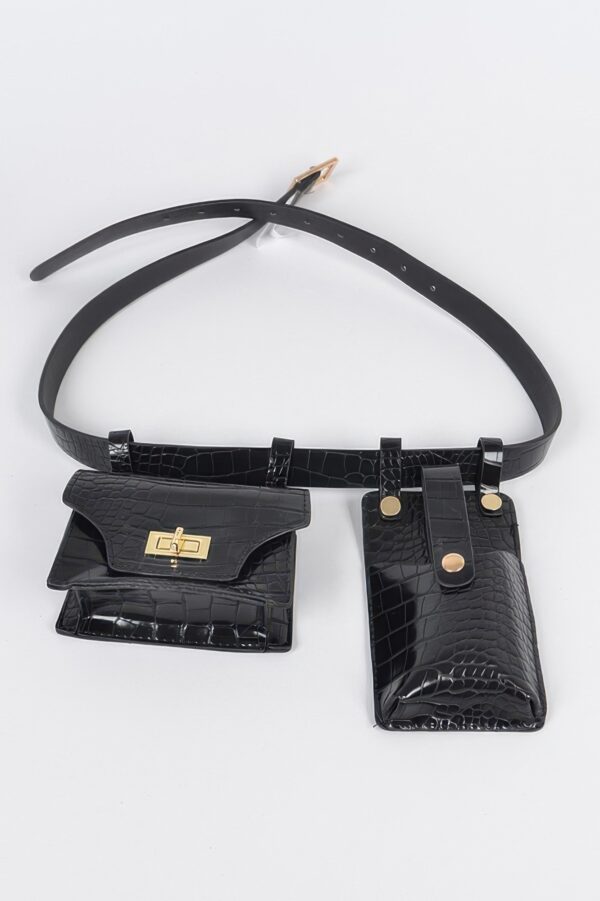 Double Mini Belt Bag – Detachable Dual Pouches