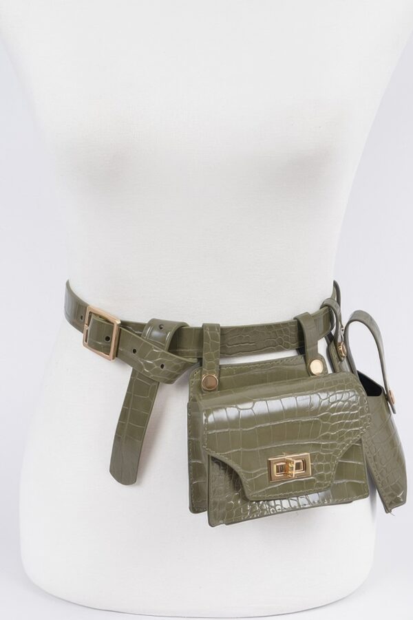 Double Mini Belt Bag – Detachable Dual Pouches