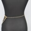 Layered Chain Waist Belt – Polished Iron Finish