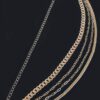 Layered Chain Waist Belt – Polished Iron Finish