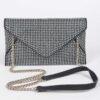 Hot-Fix Rhinestone Envelope Clutch – PU Evening Bag