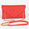 Hot-Fix Rhinestone Envelope Clutch – PU Evening Bag