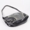 Hot Fix Metal-Stud Shoulder Bag with Stones