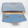 Denim Clutch with Hot Fix Rhinestones