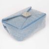 Denim Clutch with Hot Fix Rhinestones