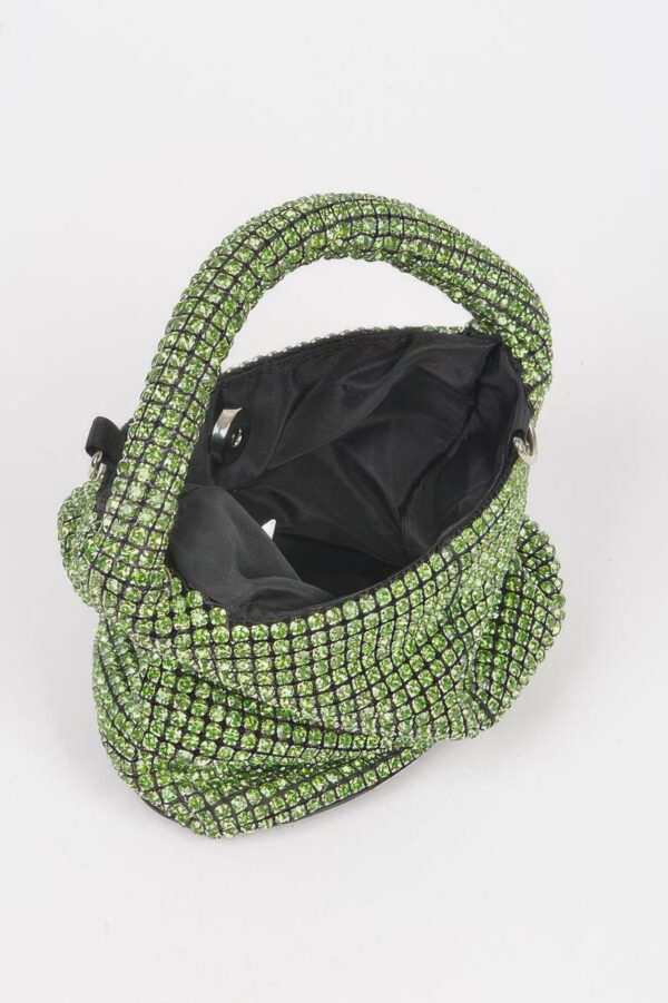 Rhinestone Small Bucket Bag – Stone Sparkle Finish