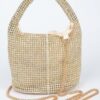 Rhinestone Small Bucket Bag – Stone Sparkle Finish