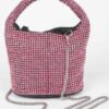 Rhinestone Small Bucket Bag – Stone Sparkle Finish