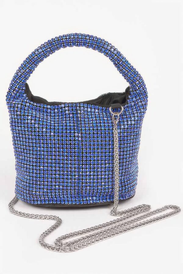 Rhinestone Small Bucket Bag – Stone Sparkle Finish