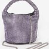 Rhinestone Small Bucket Bag – Stone Sparkle Finish