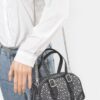Denim Hot-Fix Crossbody Bag with Rhinestones