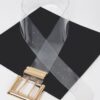 Transparent PVC Belt with Metal Buckle – Clear