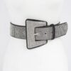 Rhinestone Hot Fix Belt – PU Strap with Sparkling Stones