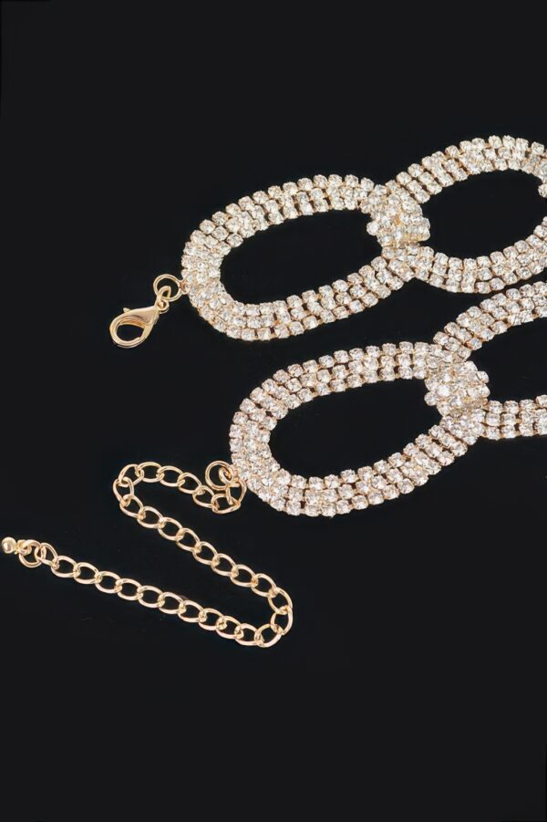 Rhinestone Chain Choker – Neckline Sparkle
