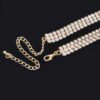 Sparkling Rhinestone Ribbon Choker – 12in Adjustable