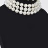 Faux Pearl Necklace & Earring Set – 14 inch Collarbone
