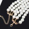 Faux Pearl Necklace & Earring Set – 14 inch Collarbone
