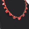 Stone Necklace & Earring Set – 13.5-inch Polished