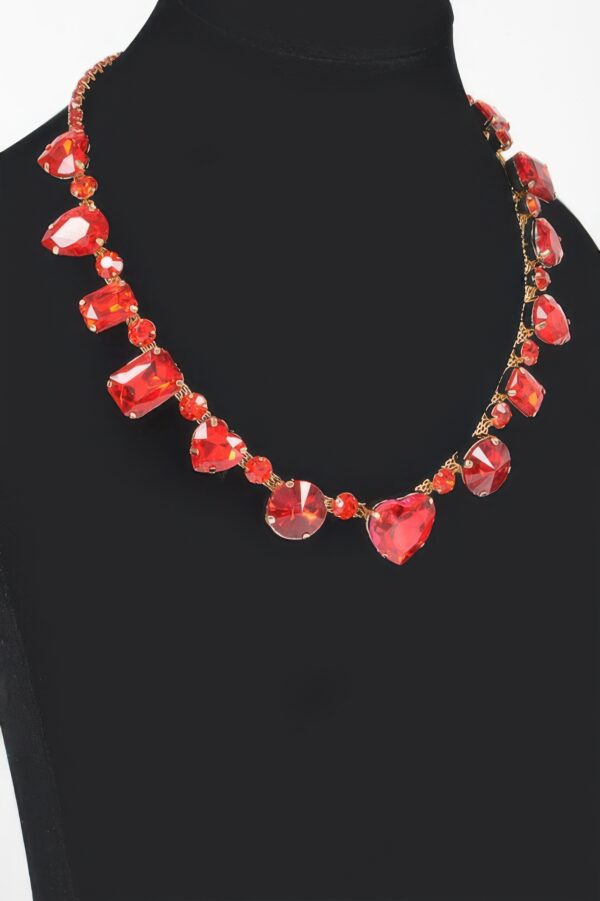 Stone Necklace & Earring Set – 13.5-inch Polished