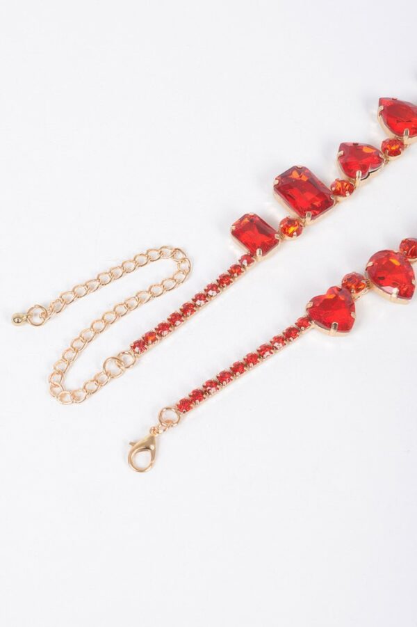 Stone Necklace & Earring Set – 13.5-inch Polished