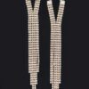 Cubic & Stone Fringe Drop Earrings – Sparkling Fringe