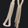 Cubic & Stone Fringe Drop Earrings – Sparkling Fringe