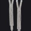 Cubic & Stone Fringe Drop Earrings – Sparkling Fringe