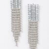 Cubic & Stone Fringe Drop Earrings – Elongated