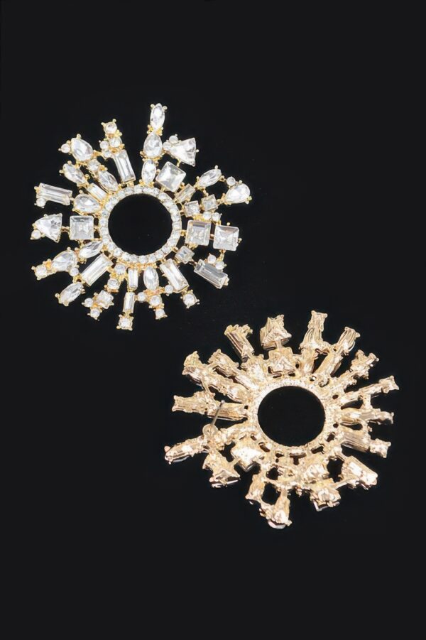 Rhinestone Drop Earrings – Short & Elongated Styles
