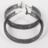 Rhinestone Hoop Earrings – 2 x 2 Inch Sparkle Hoops