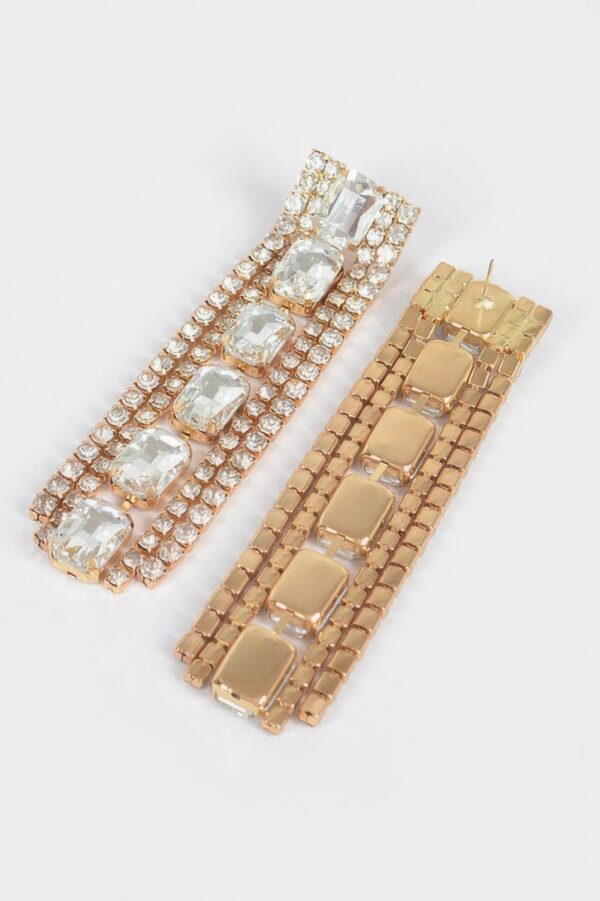 Rhinestone Earrings – Sparkling Drops & Studs