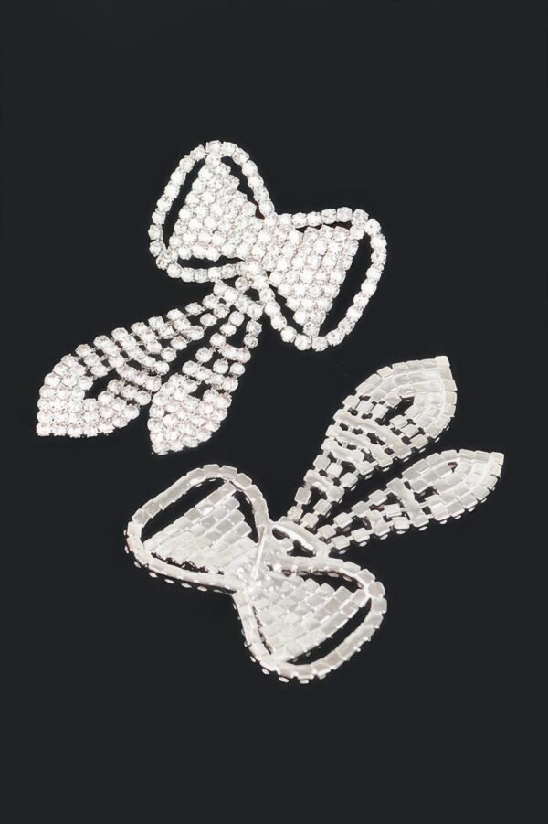 Rhinestone Bow Earrings – Dainty Sparkle Bow