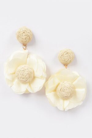 Flower Earrings – 3D Sculptural Petal Design