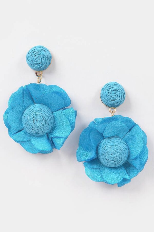 Flower Earrings – 3D Sculptural Petal Design